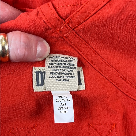 Duluth Heirloom Overalls Lightweight Gardening Shorts in Red Sz M - Picture 9 of 12